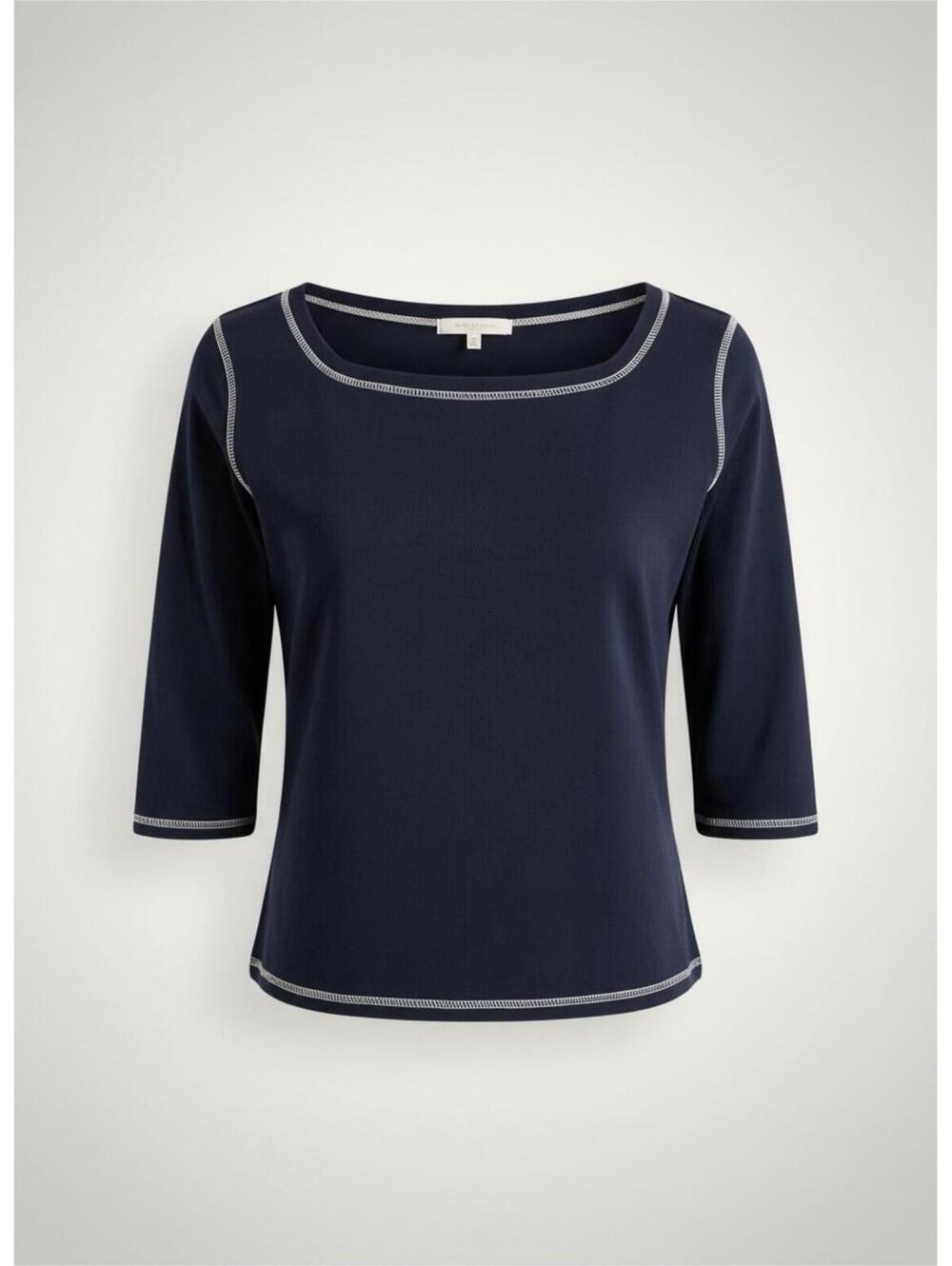 Tommy Hilfiger Women's Navy Blue Polo Shirt Large, 3/4 Sleeve
